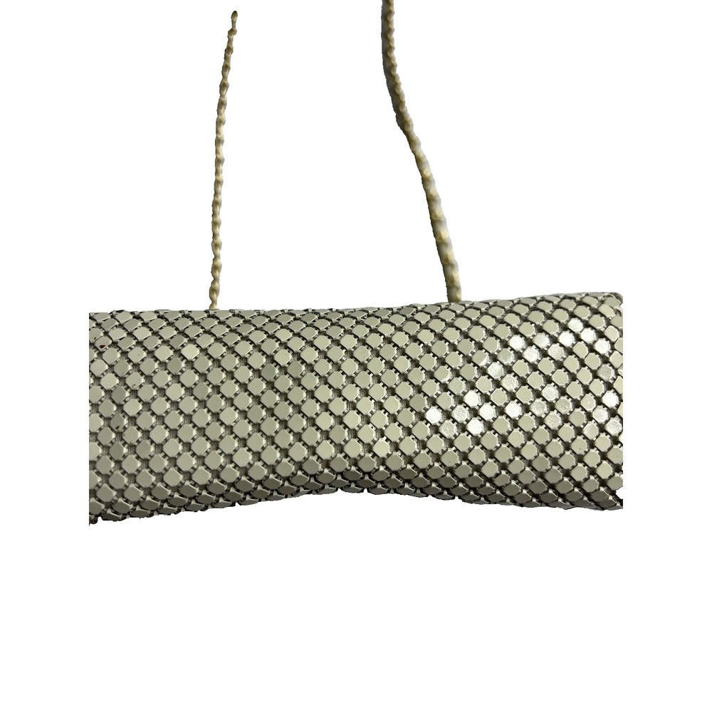 Vintage Whiting & Davis Metal Mesh Ivory Purse‎ Clutch Crossbody Evening Formal - Picture 13 of 13